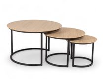 Set van 3 salontafels DOVER - Blond Oak MXF-276-000014