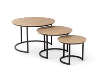 Set van 3 salontafels DOVER - Blond Oak MXF-276-000014