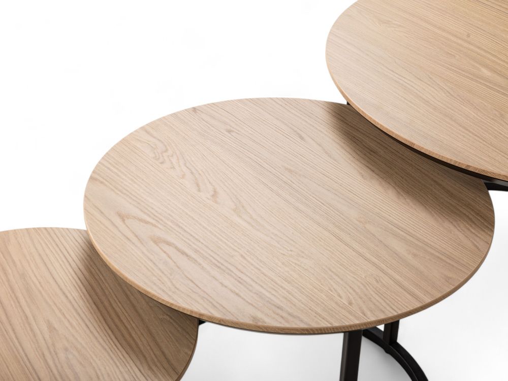 Set van 3 salontafels DOVER - Blond Oak MXF-276-000014