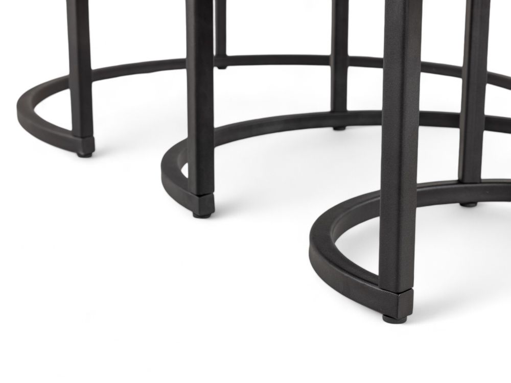 Set van 3 salontafels DOVER - Misty Oak MXF-276-000016