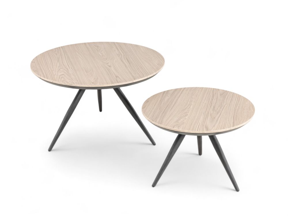 Set van 2 salontafels HAYLEY - Misty Oak MXF-275-000016