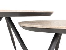 Set van 2 salontafels HAYLEY - Misty Oak MXF-275-000016