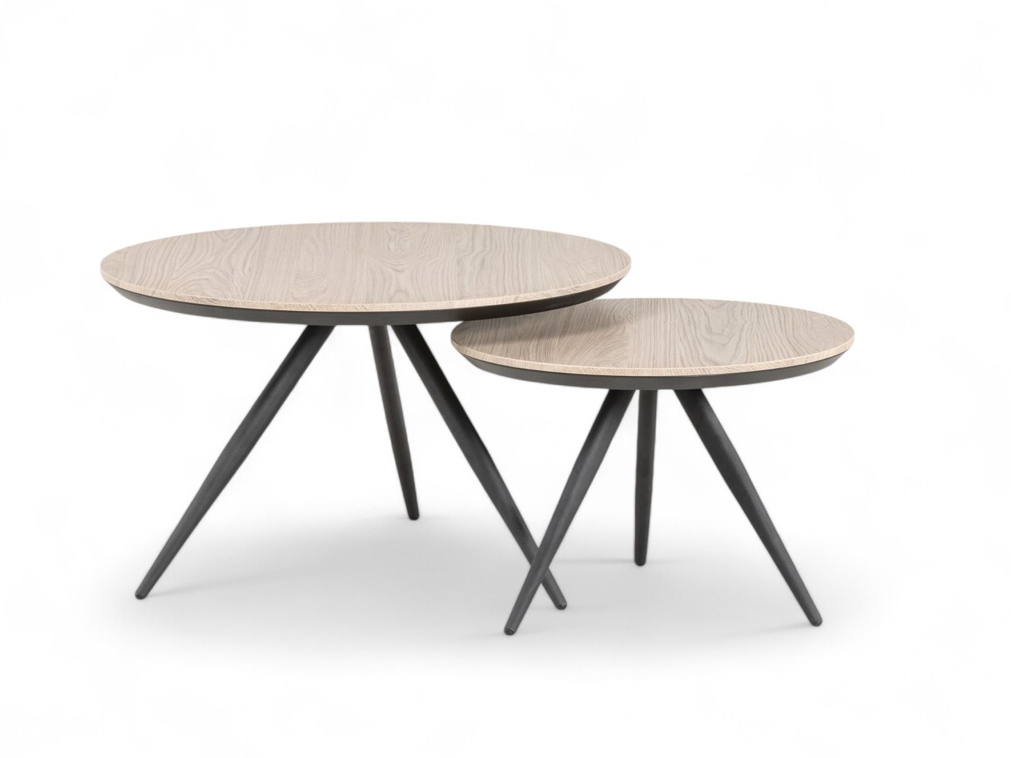Set van 2 salontafels HAYLEY - Misty Oak MXF-275-000016