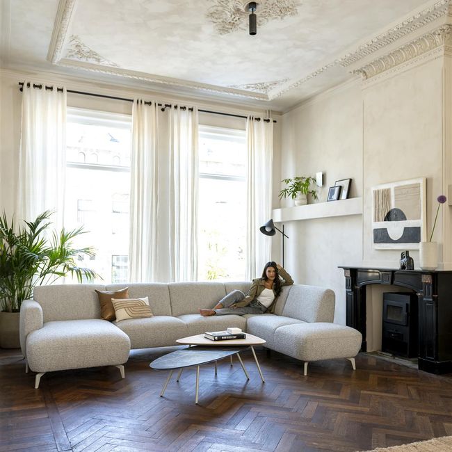 Hoekzetel TWIST - Beige