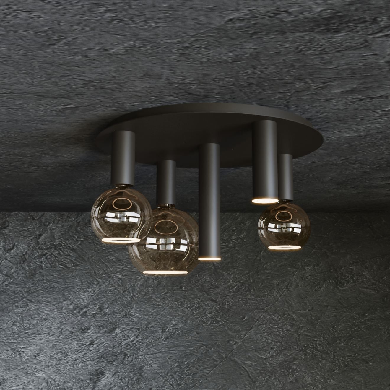 Plafondlamp RIVA - Platinum