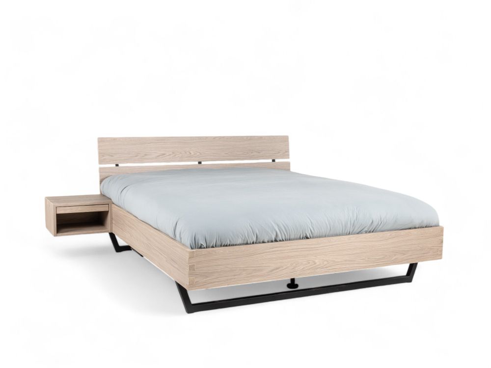 Bedkader incl. nachtkastjes & led WATFORD - Mi C-MXF-281-SK1