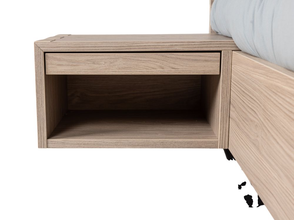 Bedkader incl. nachtkastjes & led WATFORD - Mi C-MXF-281-SK1