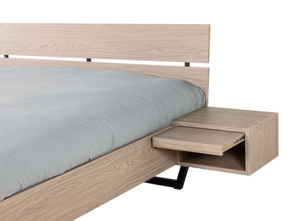 Bedkader incl. nachtkastjes & led WATFORD - Mi C-MXF-281-SK1