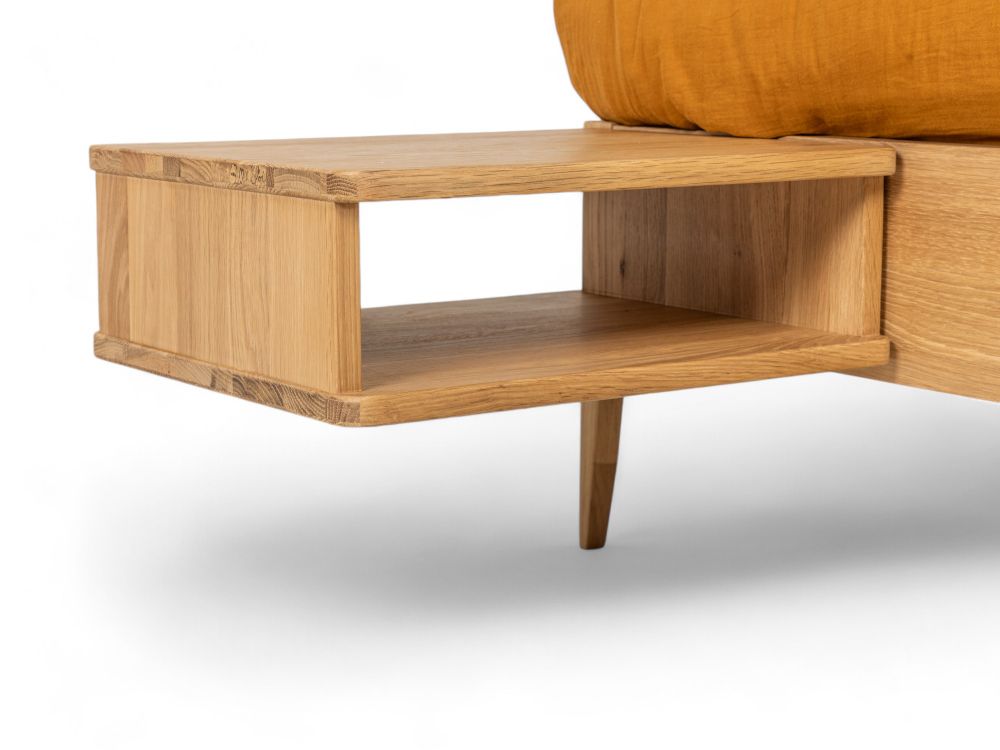 Bedkader incl. 2 nachttafels SPEZIA - Eik Bright C-HSN-007-SK1