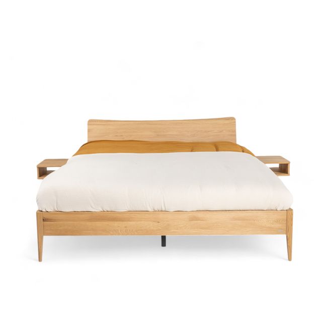 Bedkader incl. 2 nachttafels SPEZIA - Eik Bright