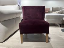 Fauteuil KENNEDY - Purper fluweel PMX 33079-PUR