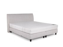 Boxspringset met Comfy-matras NAPOLI - Lichtgrijs C-SFD-10-36-BX1820-CL03