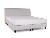 Boxspringset met Comfy-matras NAPOLI - Lichtgrijs C-SFD-10-36-BX1820-CL03