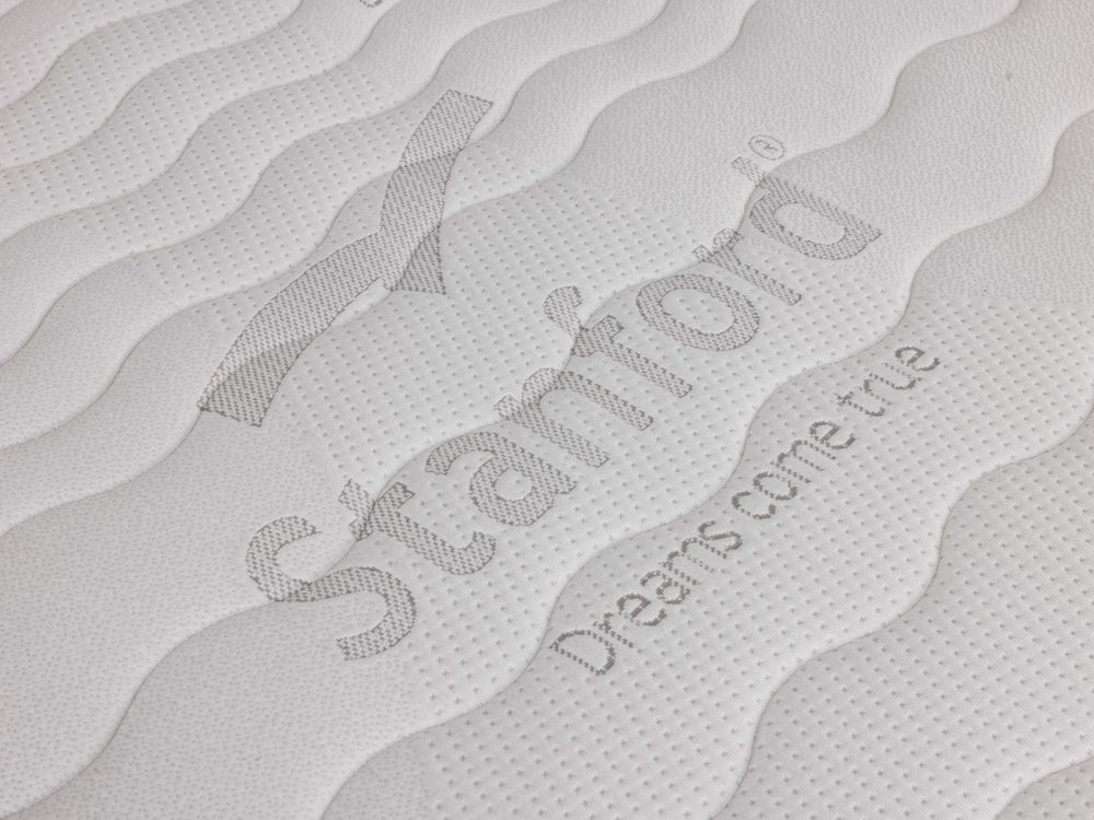 Boxspringset met Comfy-matras NAPOLI - Lichtgrijs C-SFD-10-36-BX1820-CL03