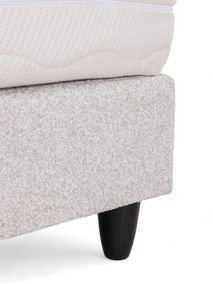 Boxspringset met Comfy-matras NAPOLI - Lichtgrijs C-SFD-10-36-BX1820-CL03