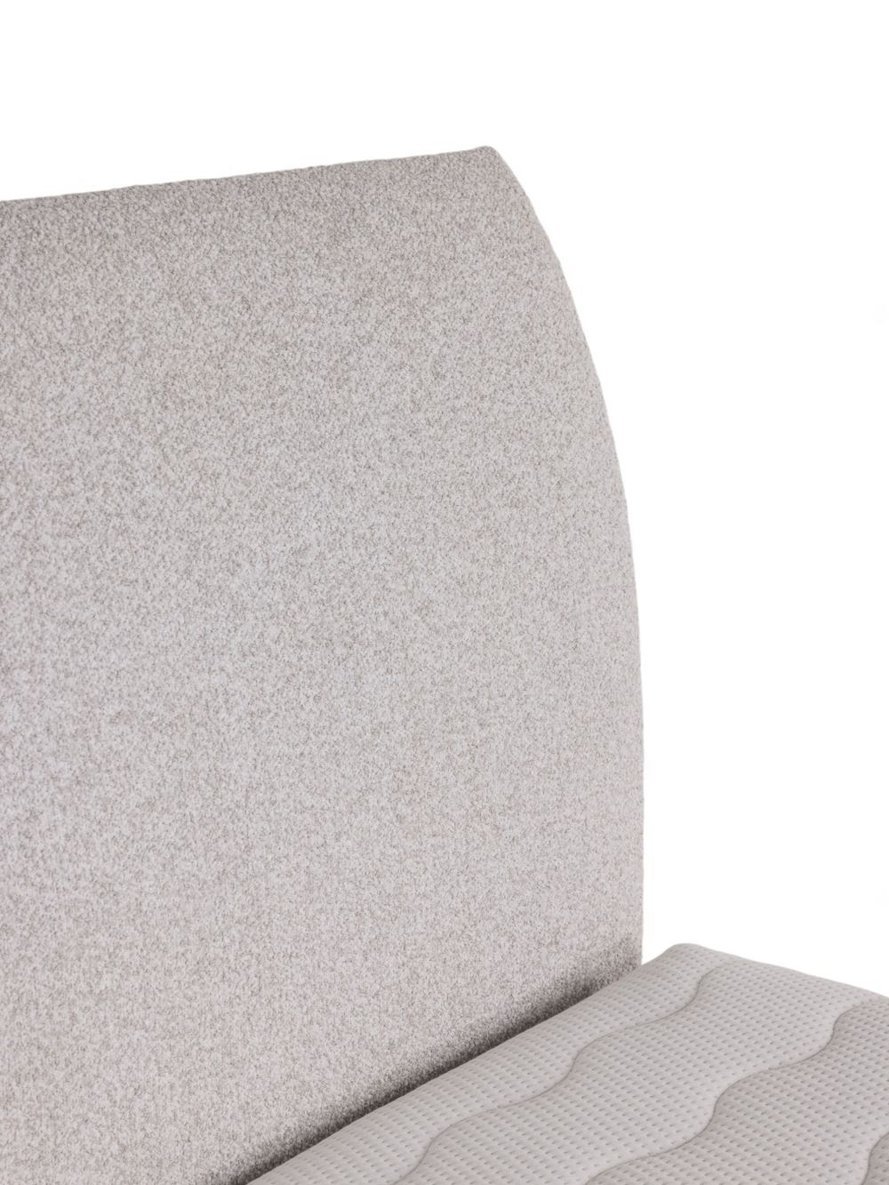 Boxspringset met Comfy-matras NAPOLI - Lichtgrijs C-SFD-10-36-BX1820-CL03