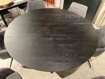 Ronde tafel ELZA - Zwart eiken C-NVN-RO-TB153-E38
