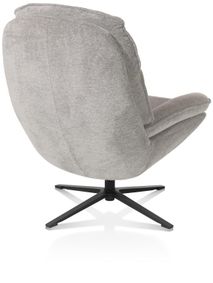 Relaxfauteuil met poef FLORENCE - Kiezel HEH 48690KIE