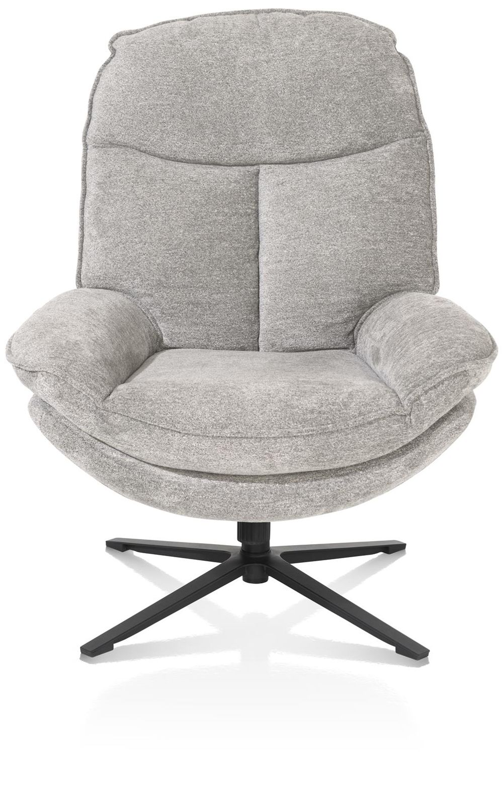 Relaxfauteuil met poef FLORENCE - Kiezel HEH 48690KIE