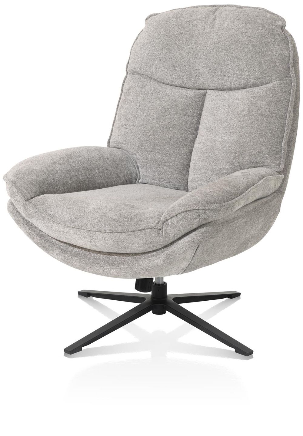 Relaxfauteuil met poef FLORENCE - Kiezel HEH 48690KIE