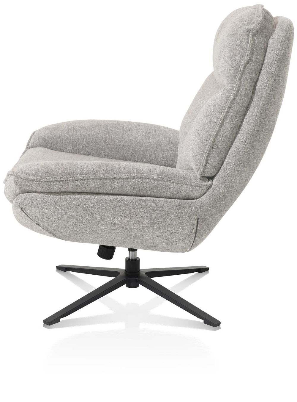 Relaxfauteuil met poef FLORENCE - Kiezel HEH 48690KIE