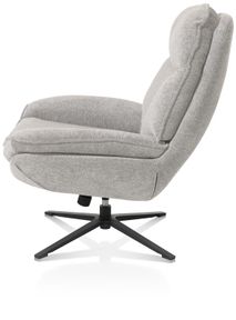 Relaxfauteuil met poef FLORENCE - Kiezel HEH 48690KIE