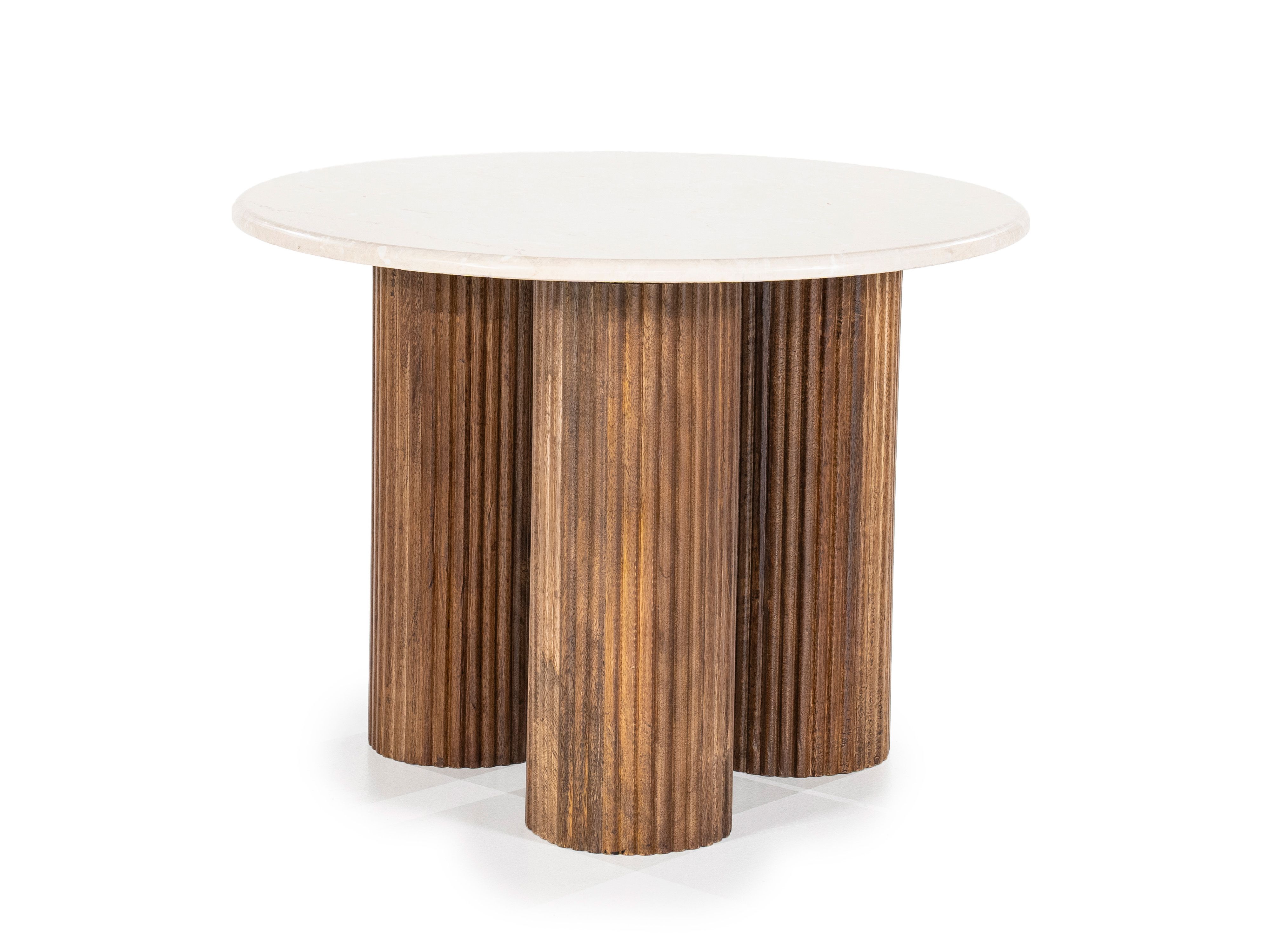 Bijzettafel XAVI - Marmer / Mango hout