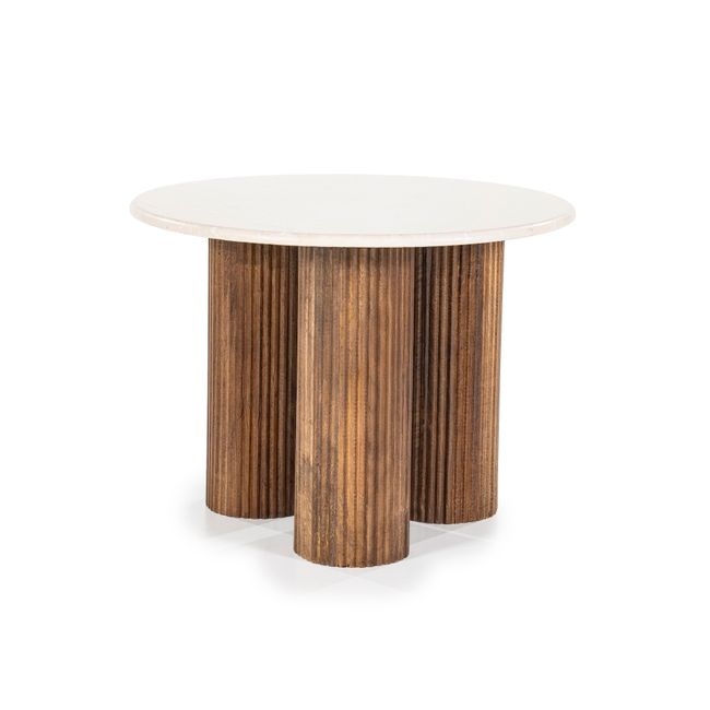 Bijzettafel XAVI - Marmer / Mango hout