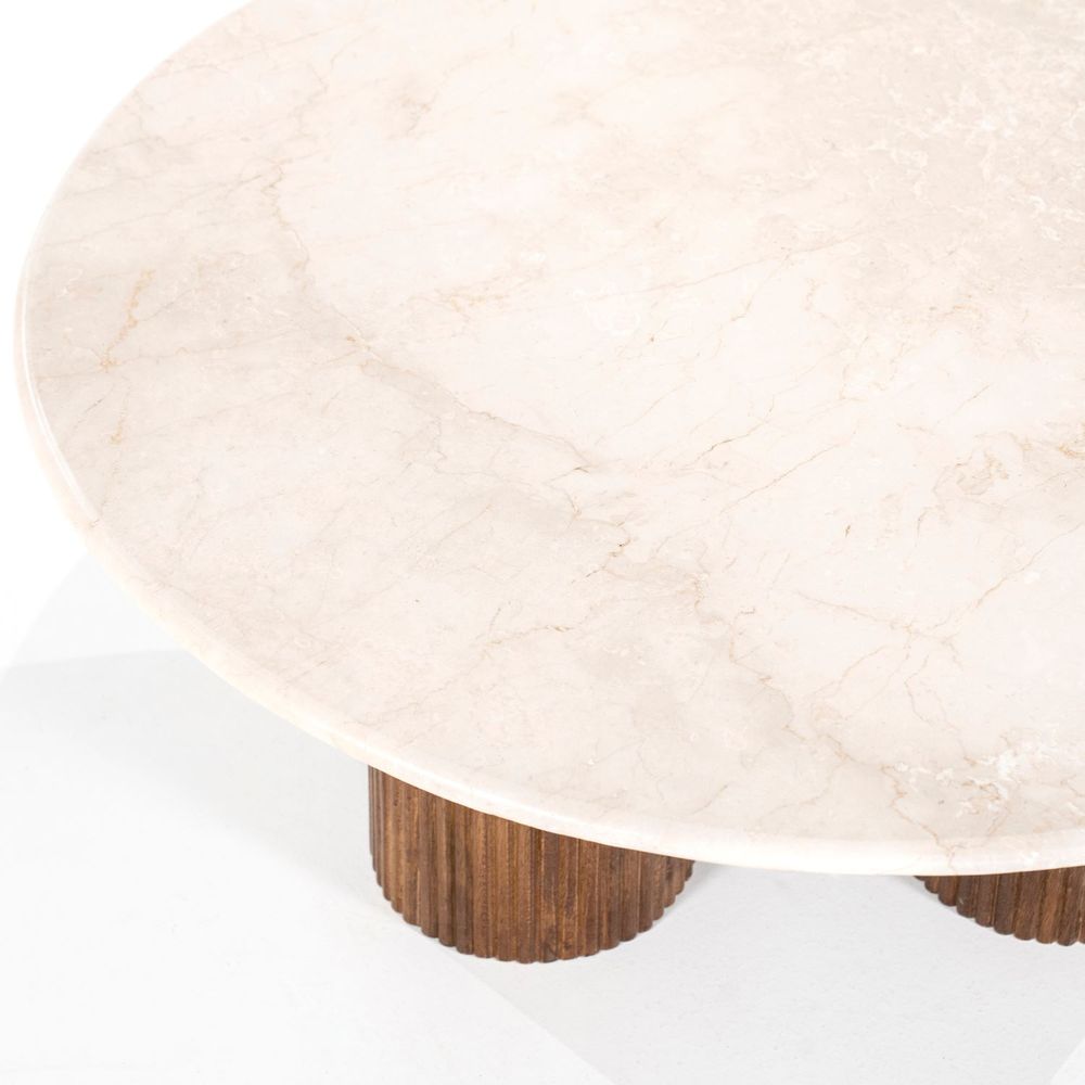 Salontafel XAVI - Marmer/Mangohout ELO 95892