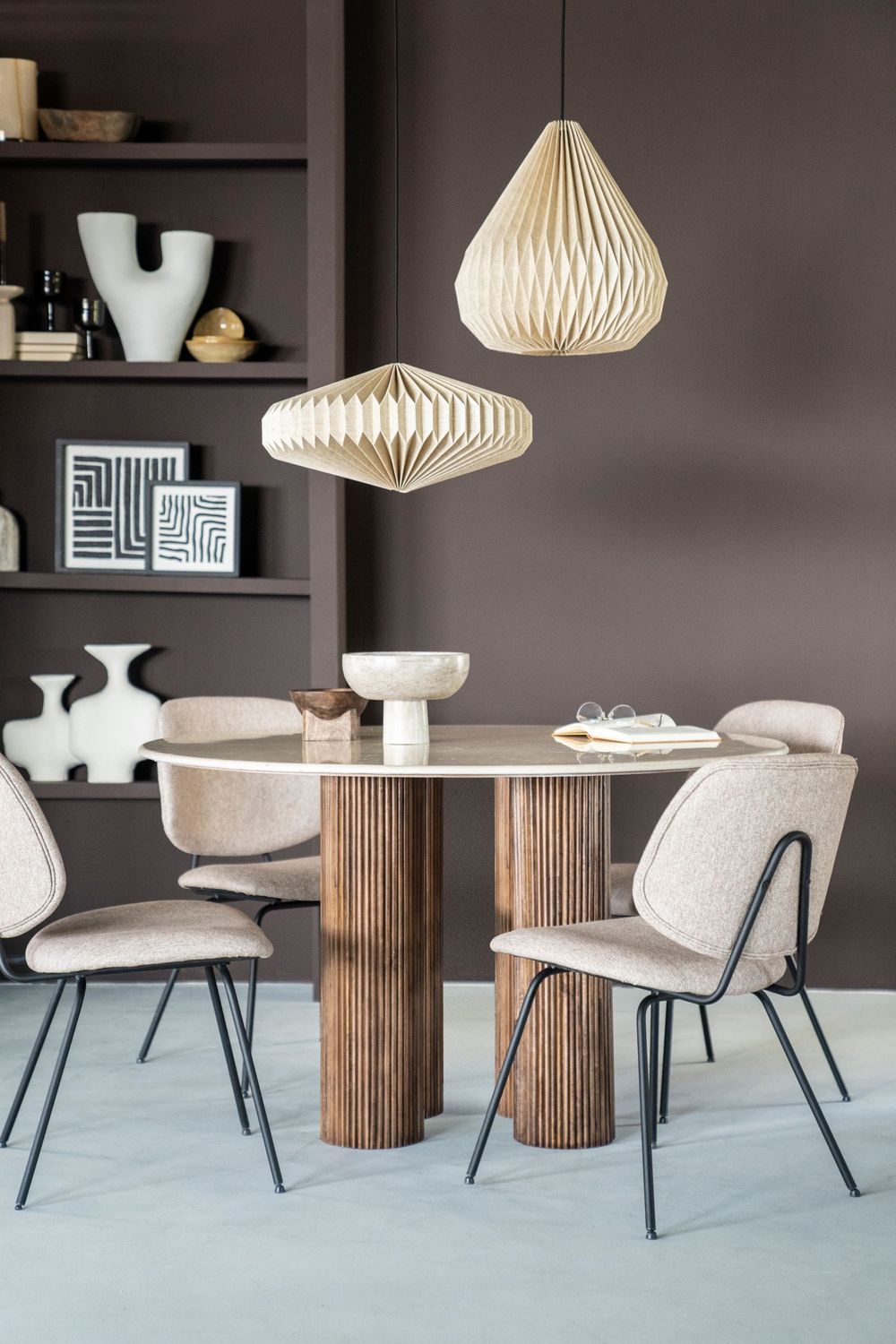 Eettafel XAVI - Marmer/Mangohout ELO 95893