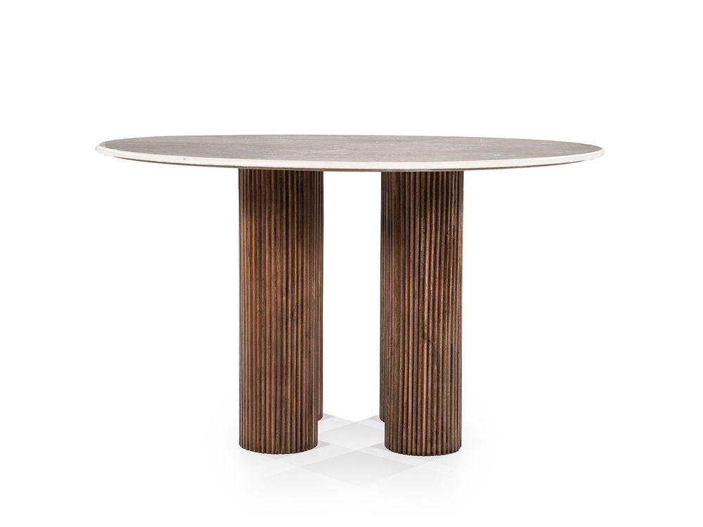 Eettafel XAVI - Marmer/Mangohout ELO 95893