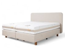 Boxspring incl. matras B UNIQUE ROUND - Beige C-PLP-093-BOXROUND