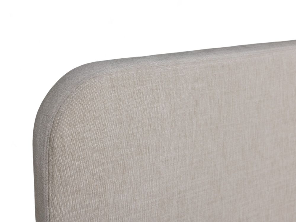 Boxspring incl. matras B UNIQUE ROUND - Beige C-PLP-093-BOXROUND