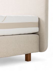 Boxspring incl. matras B UNIQUE ROUND - Beige C-PLP-093-BOXROUND