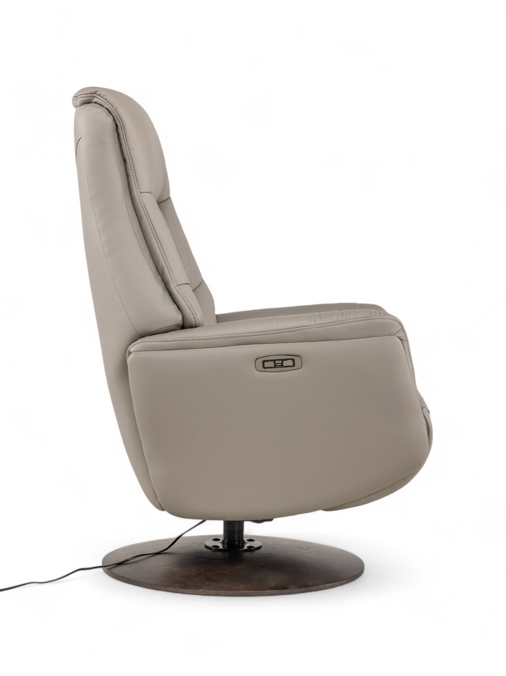 Relaxfauteuil op draaivoet GWENN - Lichtgrijs lede DEZ-71-001-A-ASG
