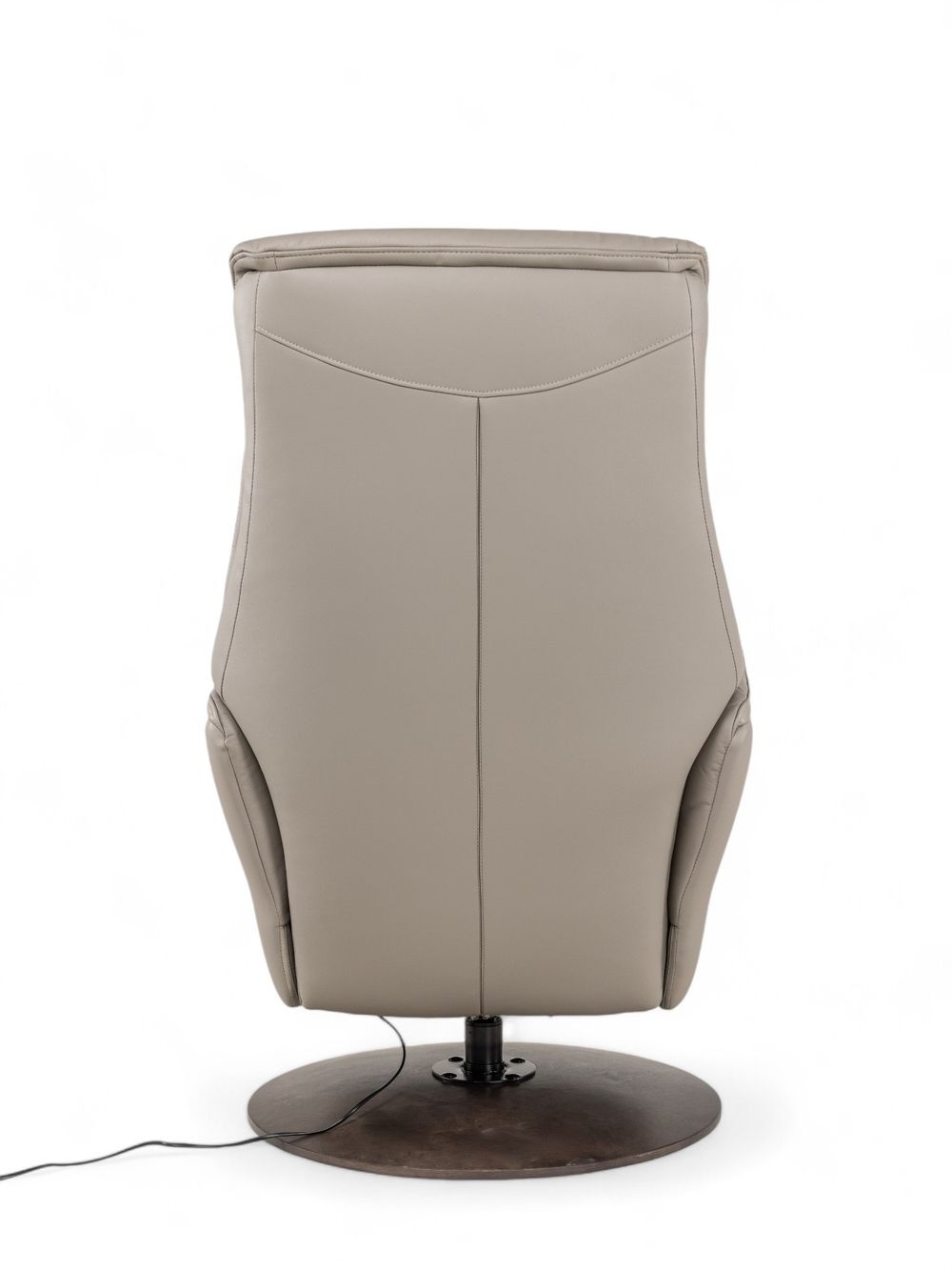 Relaxfauteuil op draaivoet GWENN - Lichtgrijs lede DEZ-71-001-A-ASG