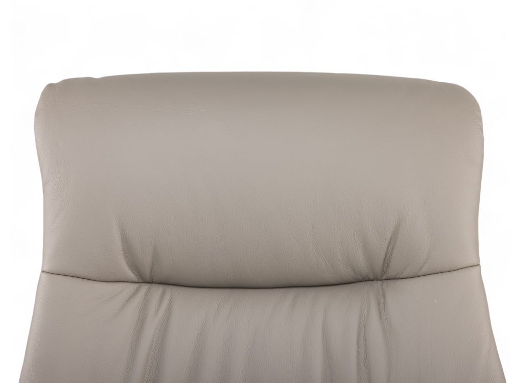 Relaxfauteuil op draaivoet GWENN - Lichtgrijs lede DEZ-71-001-A-ASG