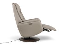 Relaxfauteuil op draaivoet GWENN - Lichtgrijs lede DEZ-71-001-A-ASG