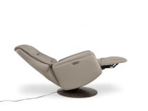 Relaxfauteuil op draaivoet GWENN - Lichtgrijs lede DEZ-71-001-A-ASG
