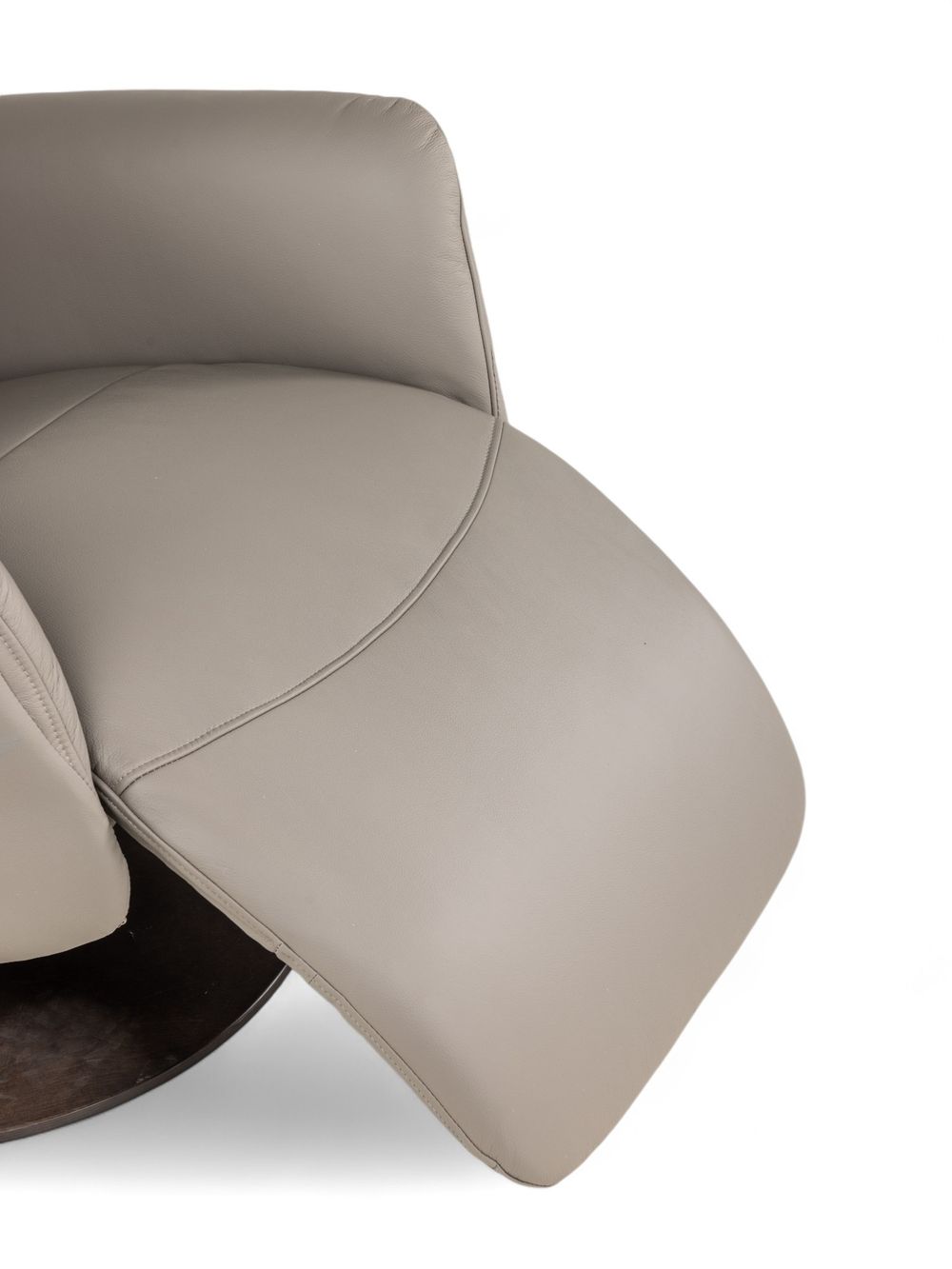 Relaxfauteuil op draaivoet GWENN - Lichtgrijs lede DEZ-71-001-A-ASG