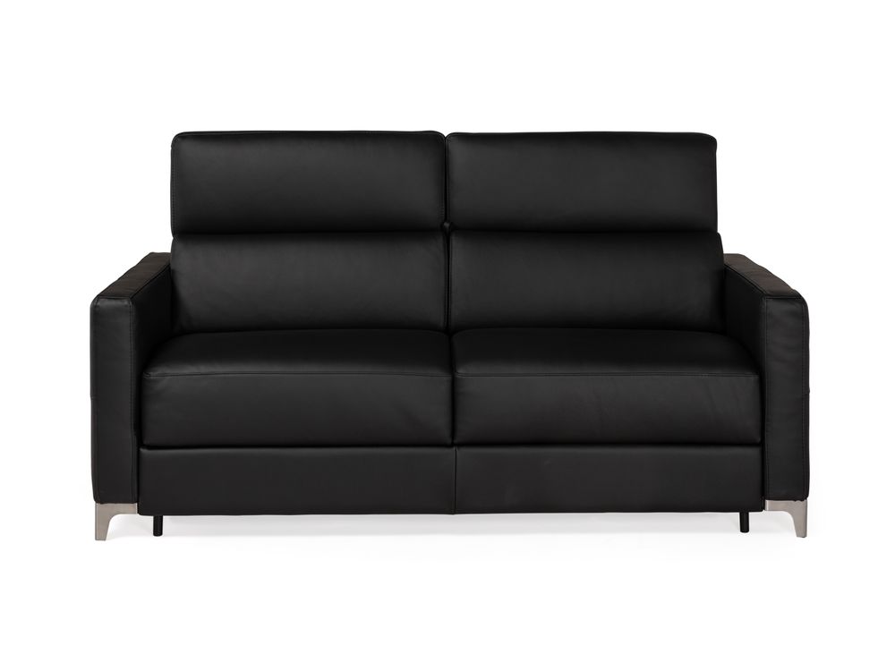 Zetelbed ECLETTICO - Zwart leder C-CAL-136-ZB1