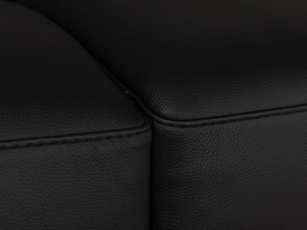 Zetelbed ECLETTICO - Zwart leder C-CAL-136-ZB1