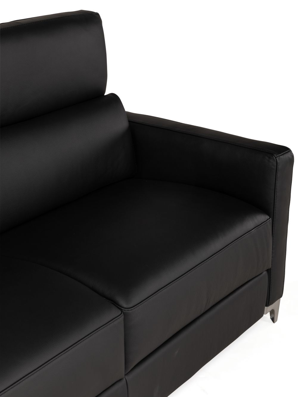 Zetelbed ECLETTICO - Zwart leder C-CAL-136-ZB1