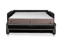 Zetelbed ECLETTICO - Zwart leder C-CAL-136-ZB1