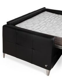 Zetelbed ECLETTICO - Zwart leder C-CAL-136-ZB1