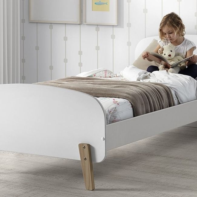 Bed KIDDY - Wit gelakt