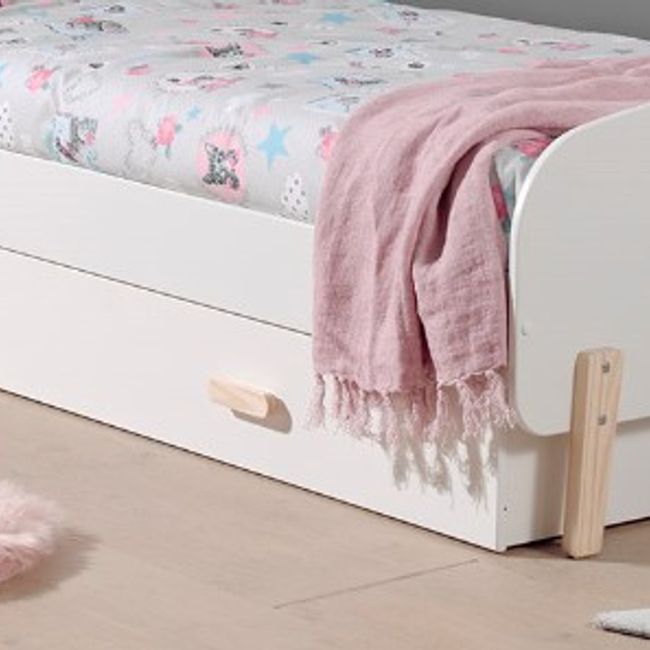 Bedlade KIDDY - Wit gelakt