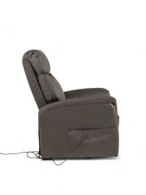 Elektrische relaxfauteuil GILBERT - Bruin leder DEZ-70-001-A-AB