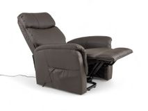 Elektrische relaxfauteuil GILBERT - Bruin leder DEZ-70-001-A-AB