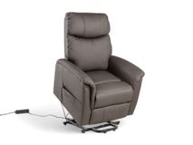 Elektrische relaxfauteuil GILBERT - Bruin leder DEZ-70-001-A-AB